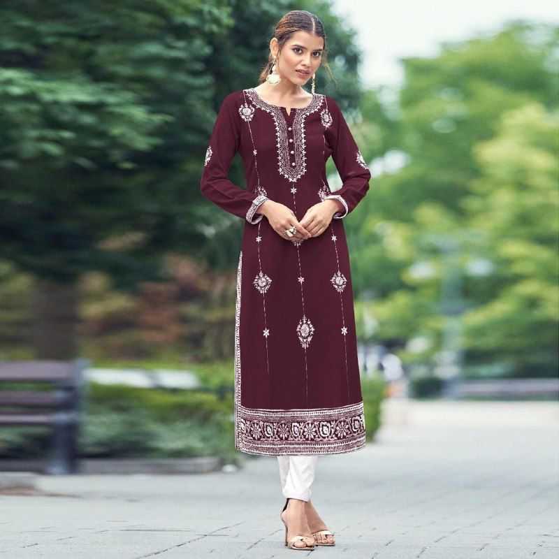 YNF RAYON KMD 56 KURTIS WHOLESALE LONG RAYON KURTIS WITH BOTTOM MANUFACTURER